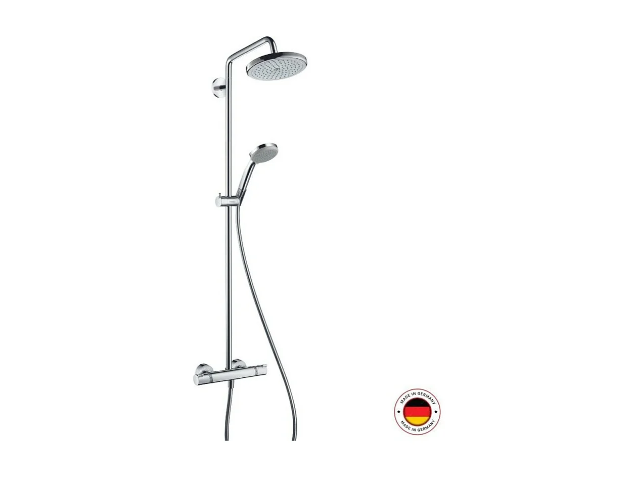 Colonne de douche thermostatique HANSGROHE Croma 220 EcoSmart chromé