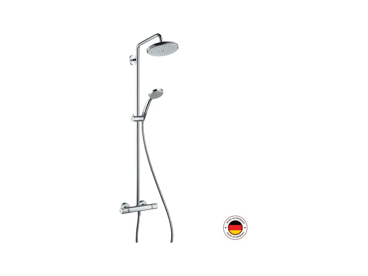 Colonne de douche thermostatique HANSGROHE Croma 220 EcoSmart chromé