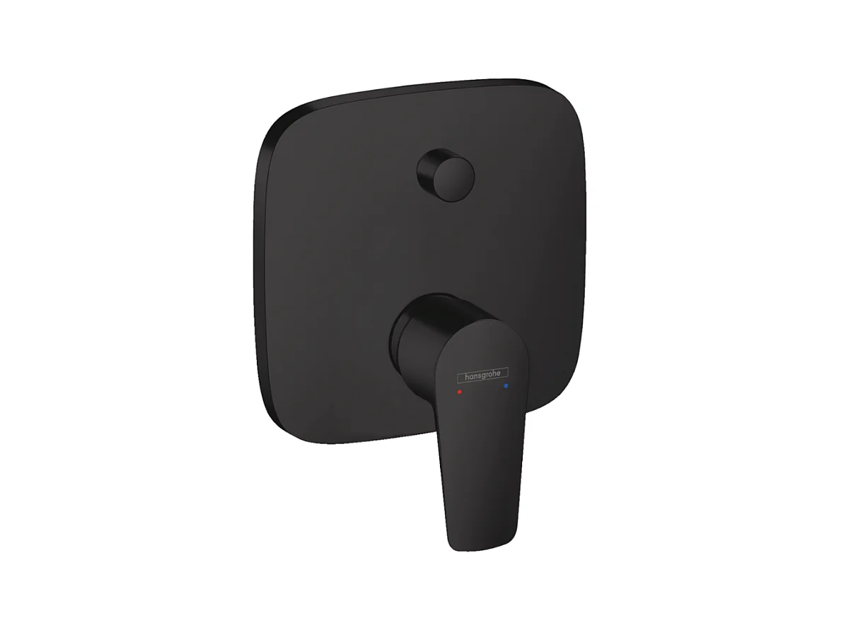 Façade mitigeur bain douche encastré 2 sorties HANSGROHE Talis E noir mat