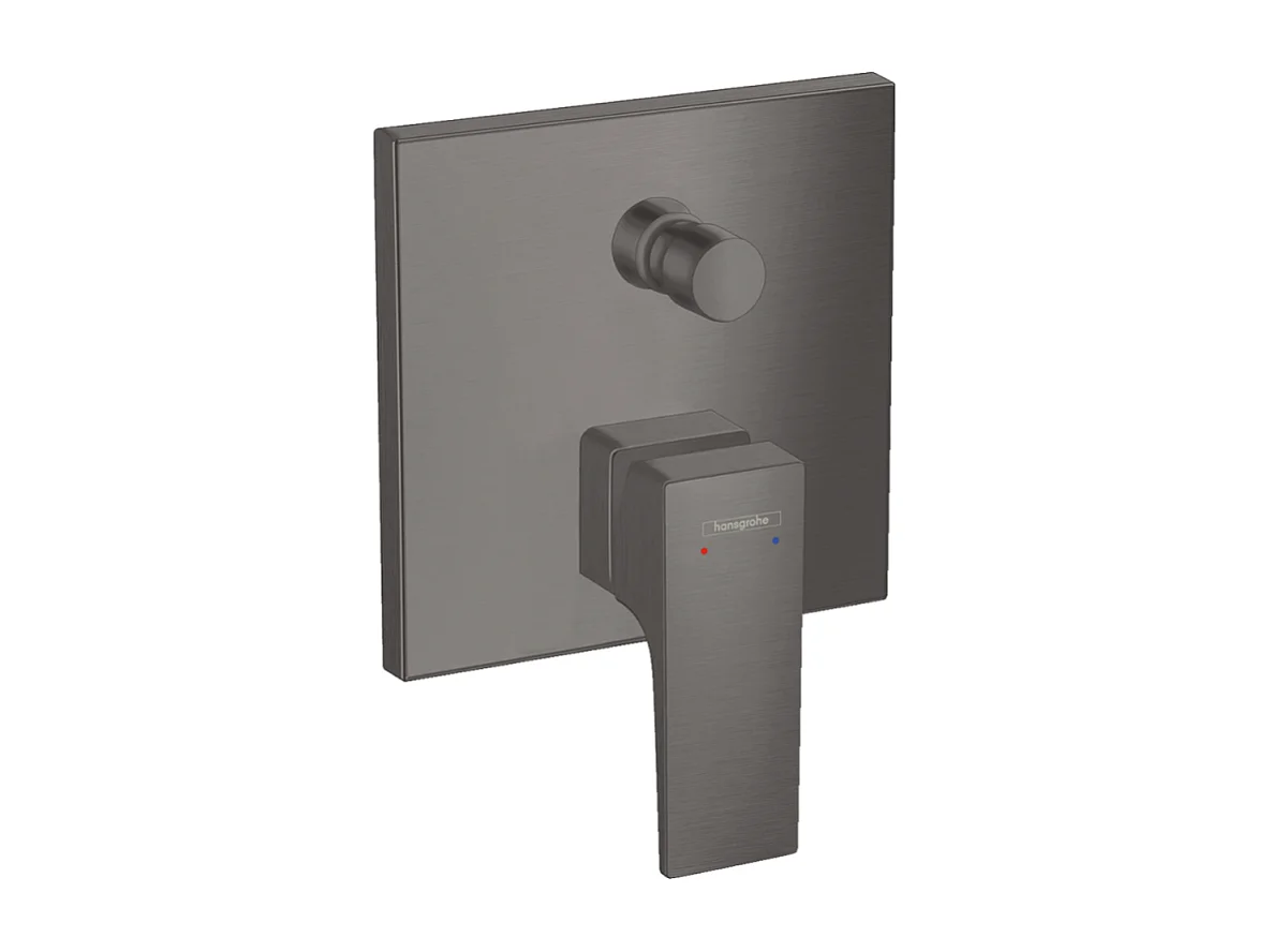 HANSGROHE Façade Metropol mitigeur bain douche encastré Noir Chromé brossé avec corps encastré et outil