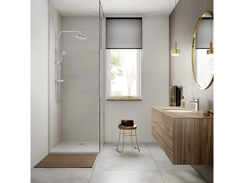 Colonne de douche ou bain douche sans mitigeur HANSGROHE Vernis Blend 200 EcoSmart chromé