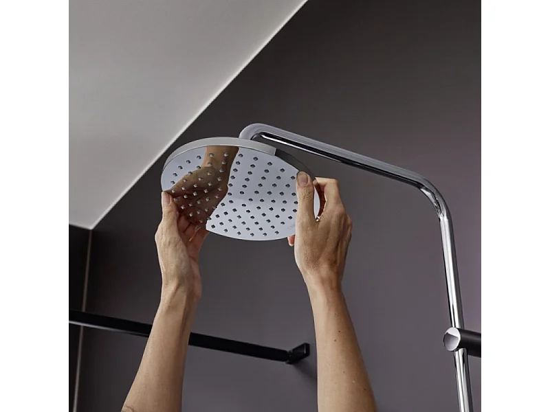 Colonne de douche ou bain douche sans mitigeur HANSGROHE Vernis Blend 200 EcoSmart chromé