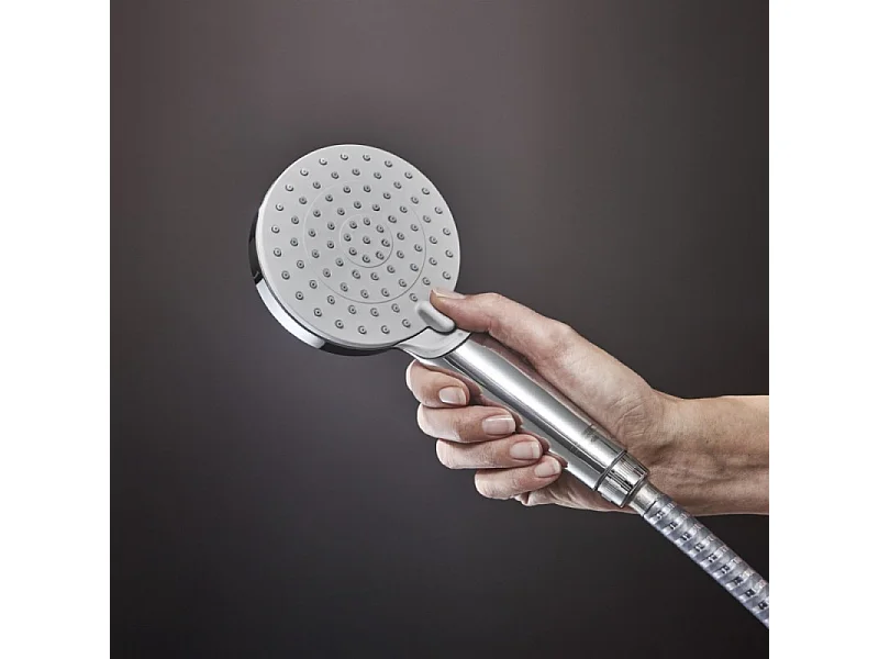 Colonne de douche ou bain douche sans mitigeur HANSGROHE Vernis Blend 200 EcoSmart chromé