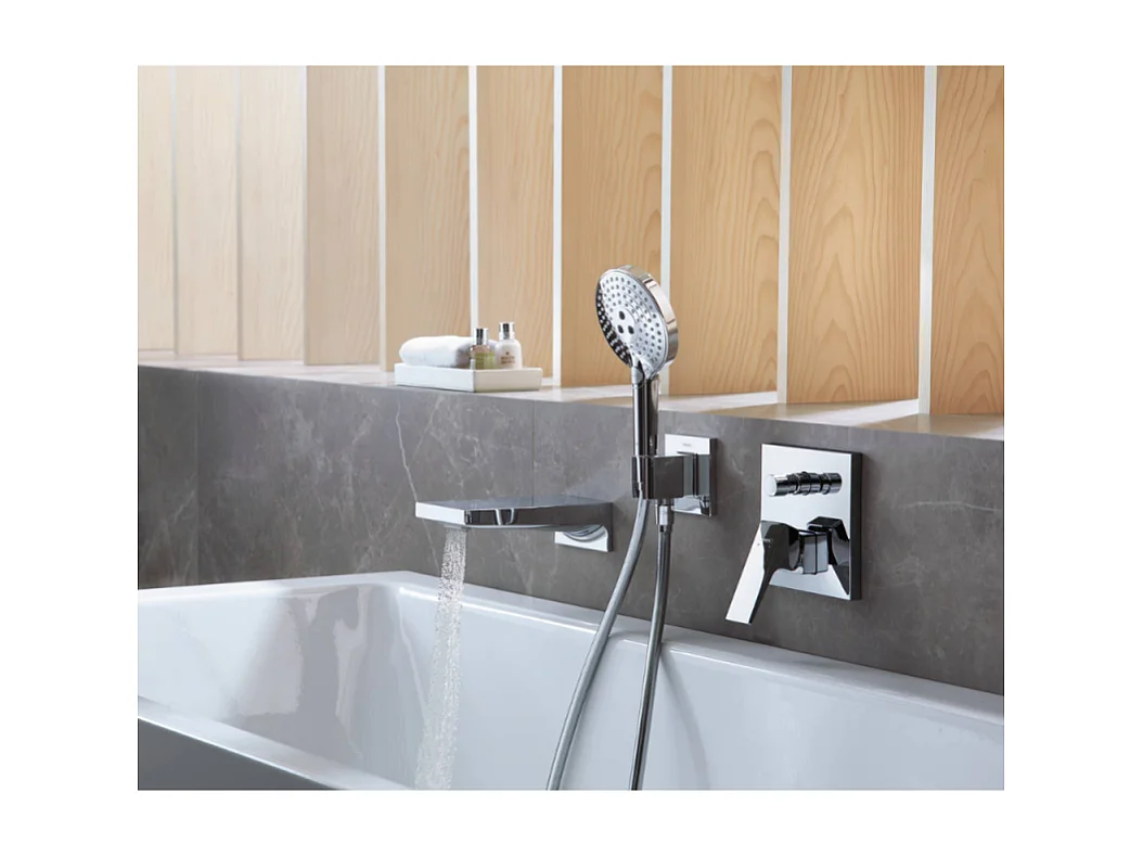HANSGROHE Façade Metropol mitigeur bain douche encastré Blanc mat avec corps encastré et outil