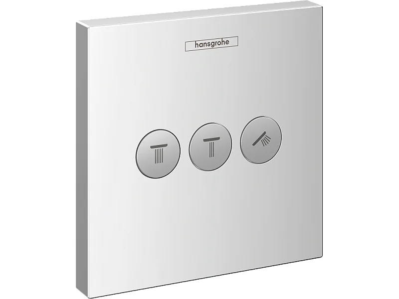 Frontal HANSGROHE ShowerSelect válvula de cierre para 3 salidas Cromo