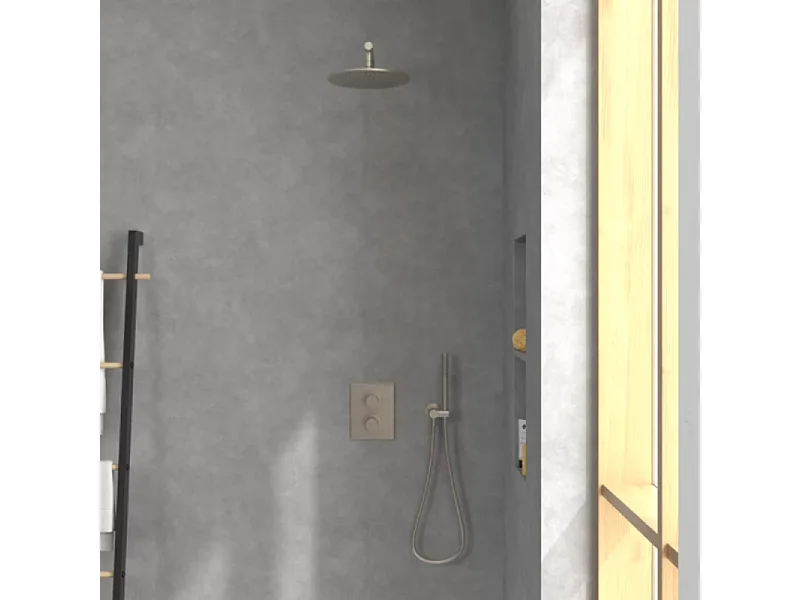 Douche de tête VILLEROY ET BOCH Universal ronde Brushed Nickel Matt