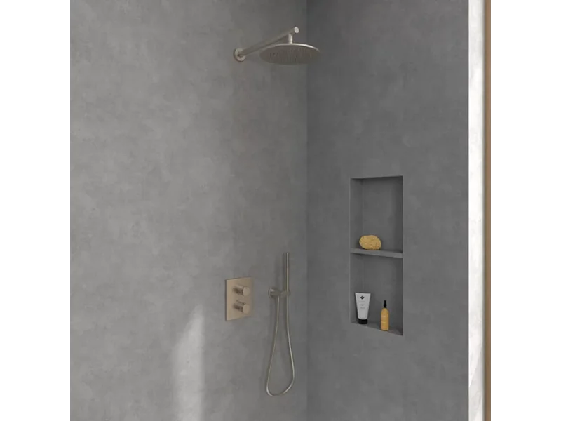 Douche de tête VILLEROY ET BOCH Universal ronde Brushed Nickel Matt