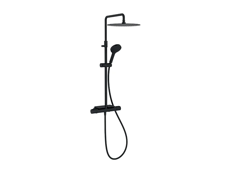 Colonne de douche thermostatique JACOB DELAFON Metro noir mat