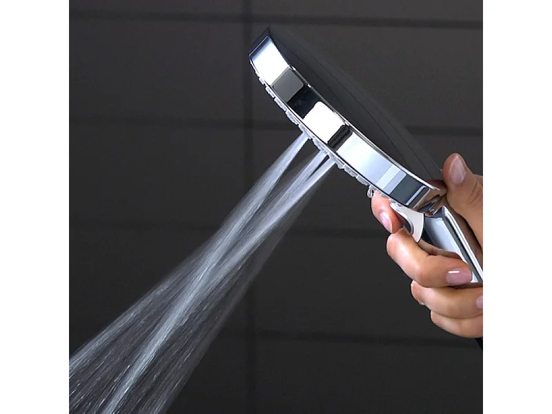 Colonne de douche thermostatique HANSGROHE Raindance Select E 300 3 jets avec mitigeur 30 cm blanc et chromé