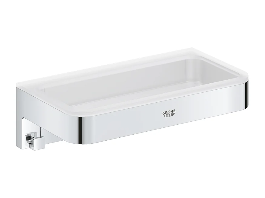 Colonne de douche thermostatique GROHE Vitalio Joy Système 230 + Tablette rectangle GROHE Start Cube + colle Quickglue