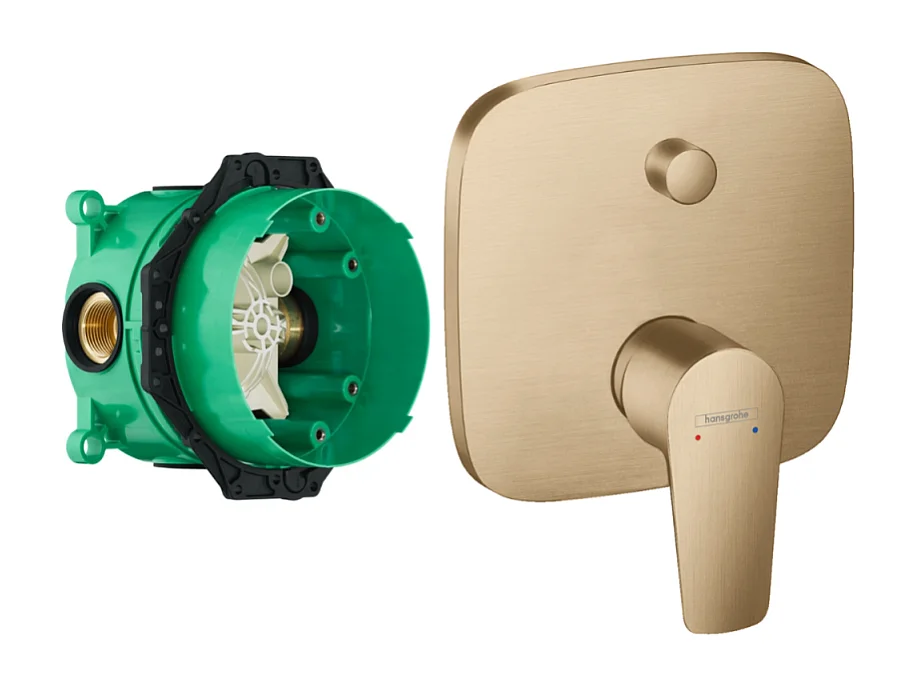 HANSGROHE Façade Talis E pour mitigeur bain douche encastré Bronze brossé avec corps encastré