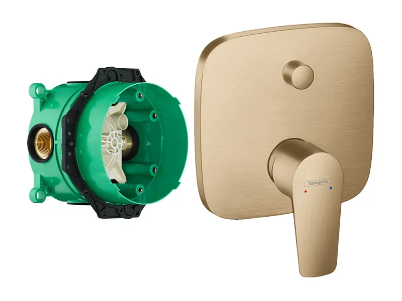 HANSGROHE Façade Talis E pour mitigeur bain douche encastré Bronze brossé avec corps encastré