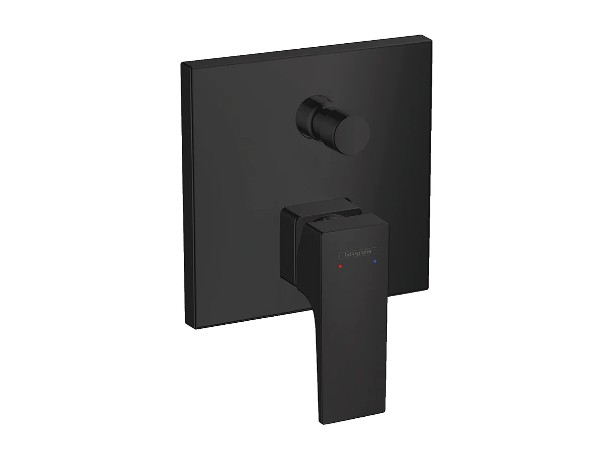 HANSGROHE Façade Metropol pour mitigeur bain douche encastré Noir mat avec corps encastré