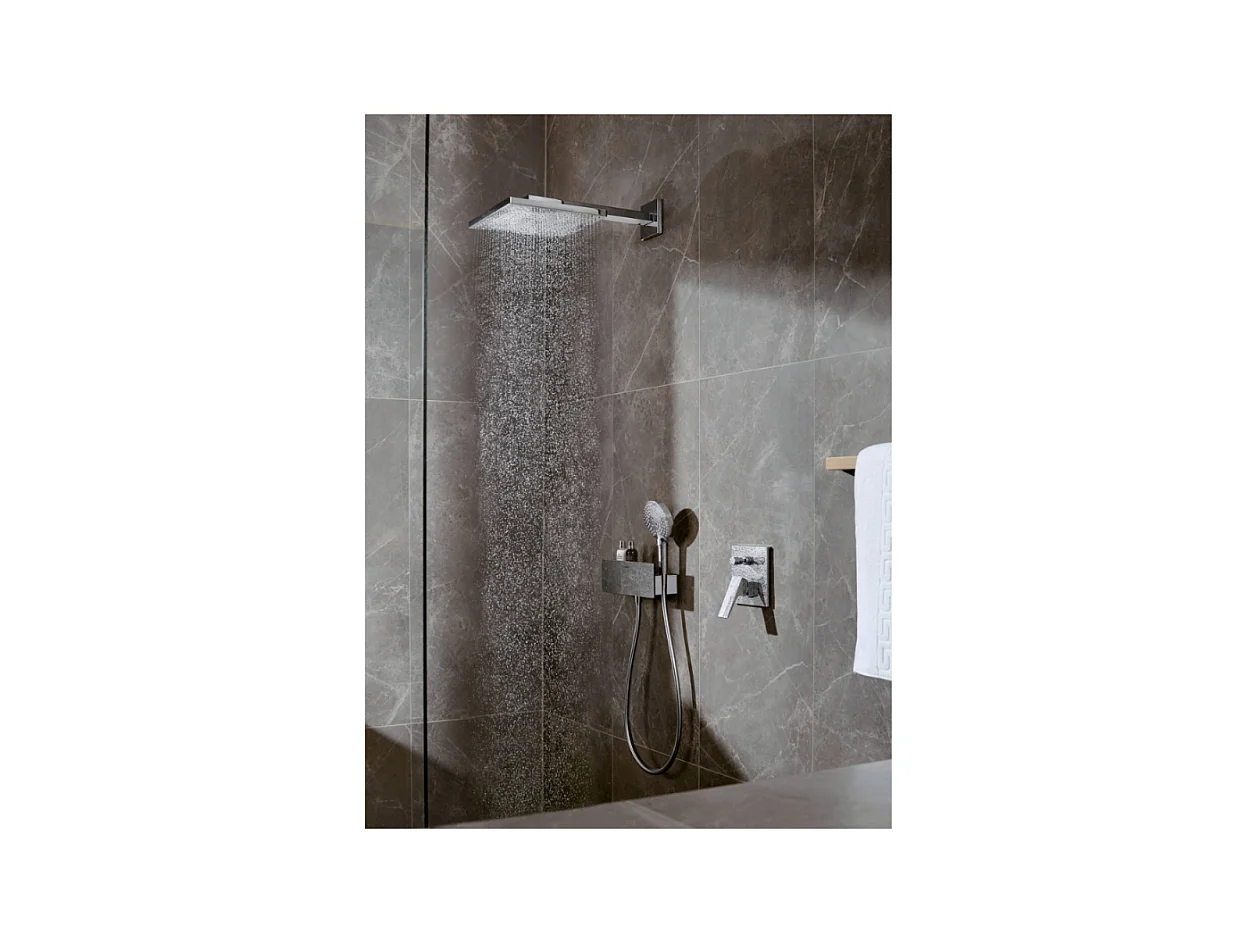 Façade mitigeur bain douche encastré 2 sorties HANSGROHE Metropol noir mat