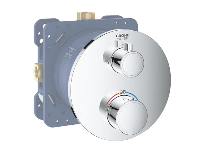 GROHE - Mitigeur encastrable Grohe Grotherm + Rapido SmartBox Corps encastré