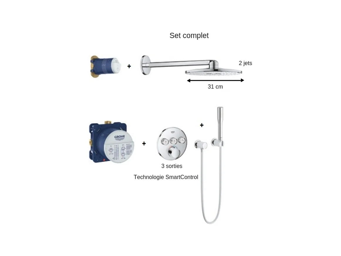 GROHE - Conjunto de ducha SmartControl 34709000