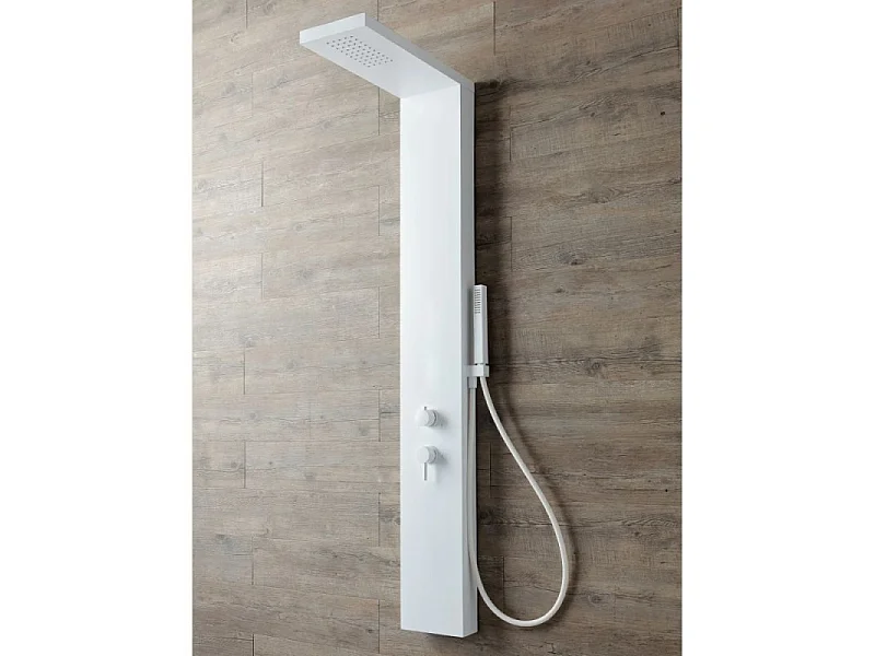 Colonne de douche thermostatique KINEDO Aquastyle blanc mat