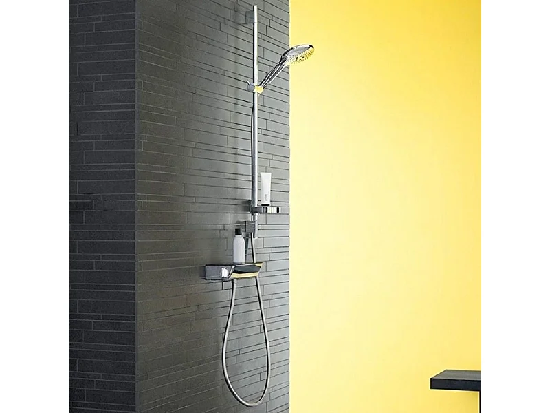 Ensemble douche HANSGROHE Raidance, mitigeur thermostatique + douchette à main 3 jets blanc chromé