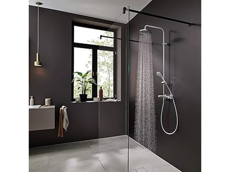 Colonne de douche thermostatique HANSGROHE Vernis Blend 200 EcoSmart chromé