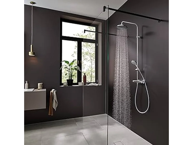 Colonne de douche thermostatique HANSGROHE Vernis Blend 200 EcoSmart chromé