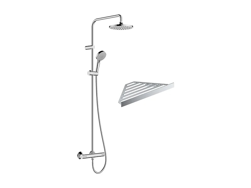 Colonne de douche thermostatique HANSGROHE Vernis Blend 200 EcoSmart chromé