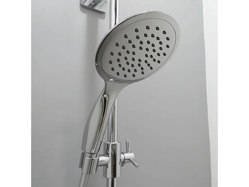 Colonne de douche thermostatique KINEDO Aquatica chromée + nettoyant Briochin