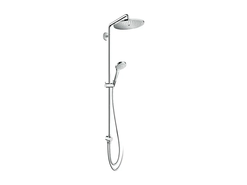 Colonne de douche ou bain douche sans mitigeur HANSGROHE Croma Select S 280 chromé + tablette AddStoris