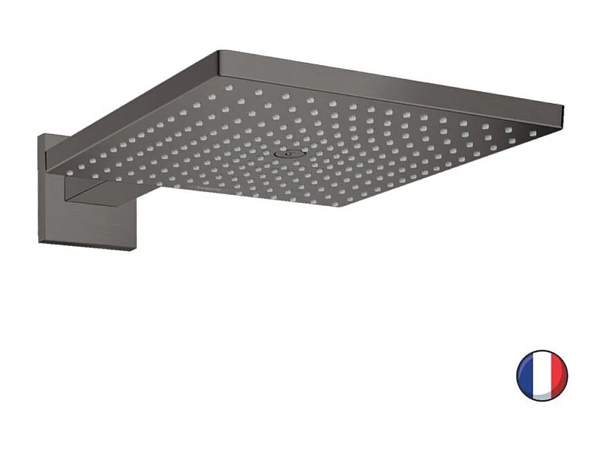 Douche de tête HANSGROHE Raindance E, 1 jet avec bras de douche noir chromé brossé