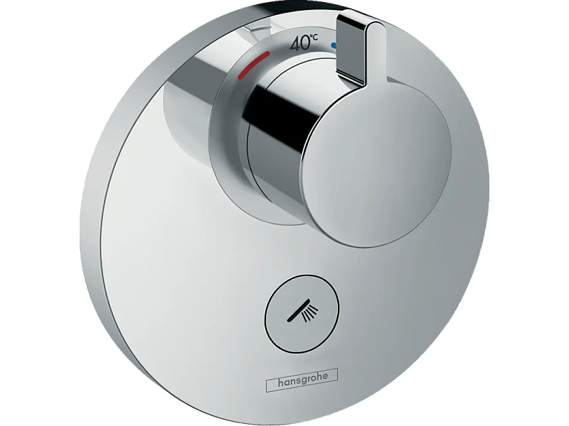 HANSGROHE Facade pour mitigeur encastré ShowerSelect S haut débit sortie permanente et robinet d'arrêt avec Corps encastré