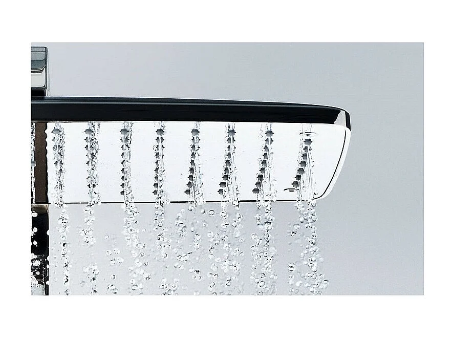 Colonne de douche thermostatique HANSGROHE Raindance E 360 blanc et chromé