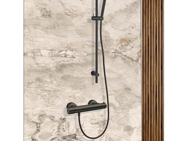 Paini Mitigeur douche thermostatique Cox gris acier