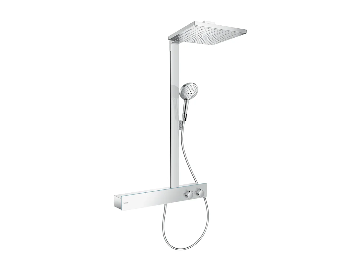 Colonne de douche thermostatique HANSGROHE Raindance E 300 avec mitigeur 60 cm chromé