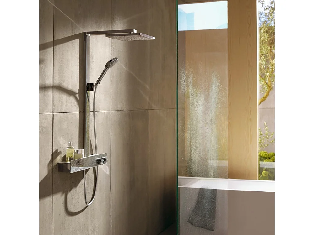 Colonne de douche thermostatique HANSGROHE Raindance E 300 avec mitigeur 60 cm chromé