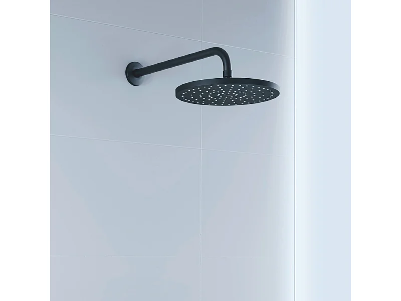 DURAVIT Cabeza de ducha universal 25 cm negro mate