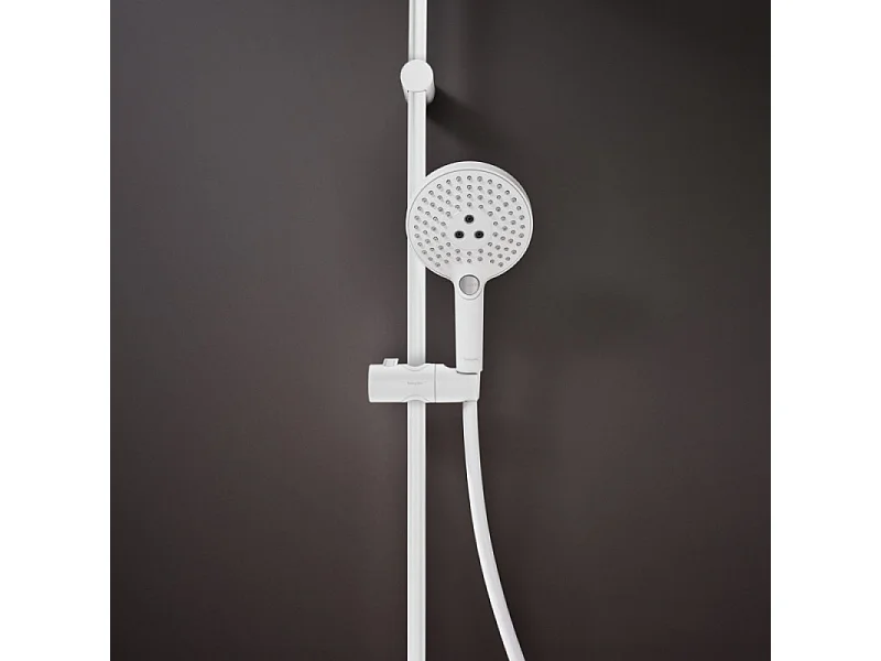 Colonne de douche thermostatique HANSGROHE Raindance Select S 240 blanc mat