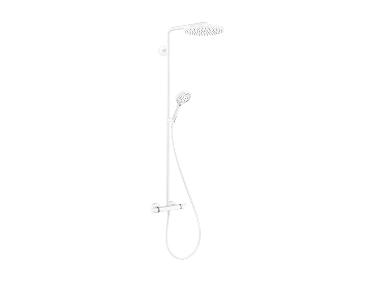 Colonne de douche thermostatique HANSGROHE Raindance Select S 240 blanc mat