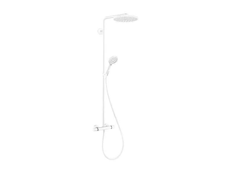 Colonne de douche thermostatique HANSGROHE Raindance Select S 240 blanc mat
