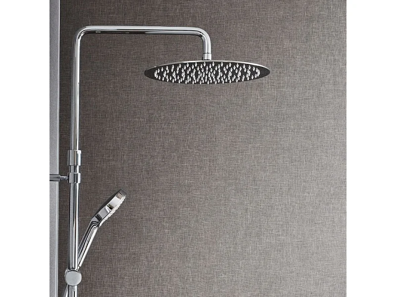 Colonne douche thermostatique JACOB DELAFON Metro 3 jets, économie d'eau, chromé