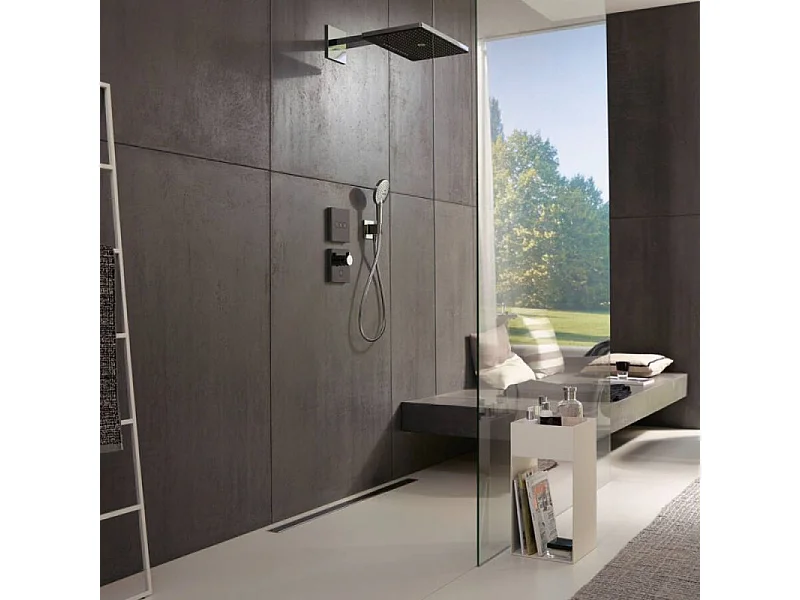 Lot robinet douche encastré  thermostatique HANSGROHE + Douche de tête Rainmaker Select 3 jets