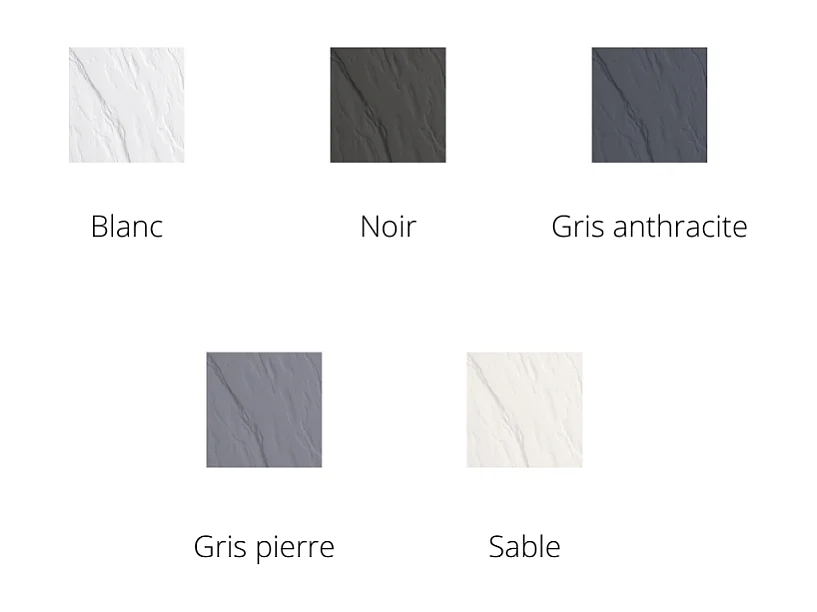 KINEDO Receveur 140 x 100 Kinerock evo biolex rectangle gris anthracite