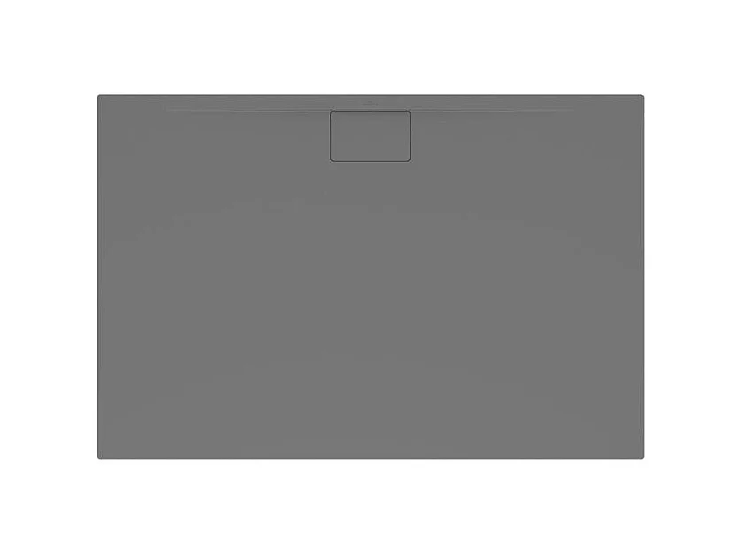Receveur antidérapant 120 x 90 VILLEROY ET BOCH Architectura Metalrim acrylique rectangle gris anthracite