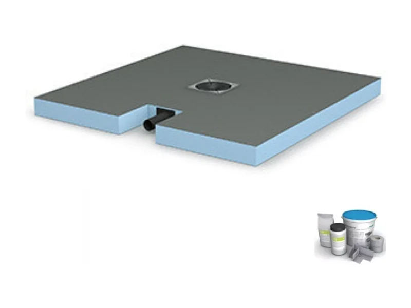 Receveur de douche à carreler 120 X 120 WEDI Fundo Plano + bonde intégrée + kit d'étanchéité