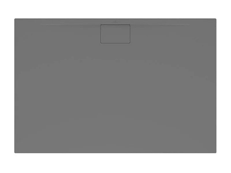 Receveur antidérapant 160 x 90 x 4,8 VILLEROY ET BOCH Architectura Metalrim acrylique rectangle gris anthracite