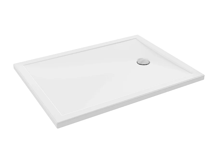 Receveur de douche 120 x 90 JACOB DELAFON Gaspard extra-plat céramique bonde à droite