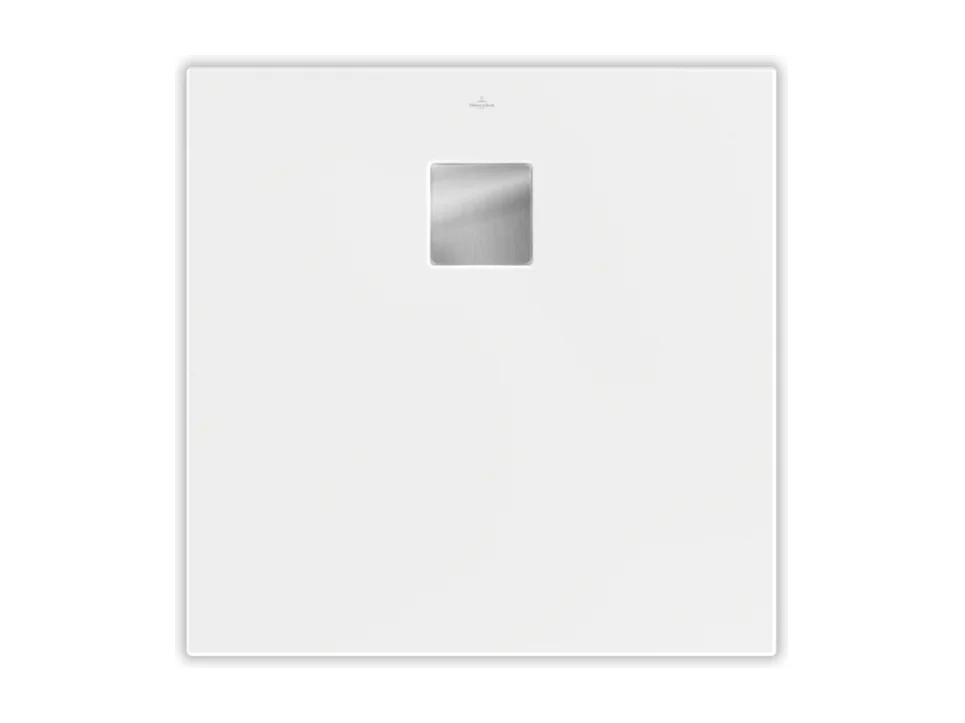 Receveur antidérapant 90 x 90 VILLEROY ET BOCH Planeo acrylique carré stone white