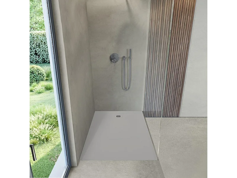 Receveur de douche 140 x 90 DURAVIT Sustano Gris