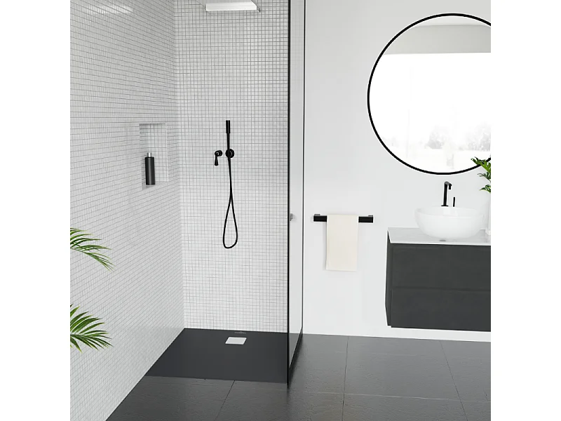 Receveur découpable 90 X 90 VILLEROY ET BOCH Exclusive carre anthracite