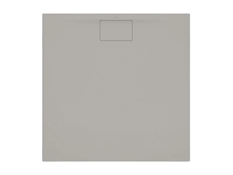 Receveur antidérapant 100 x 100 x 4,8 VILLEROY ET BOCH Architectura Metalrim acrylique carré gris