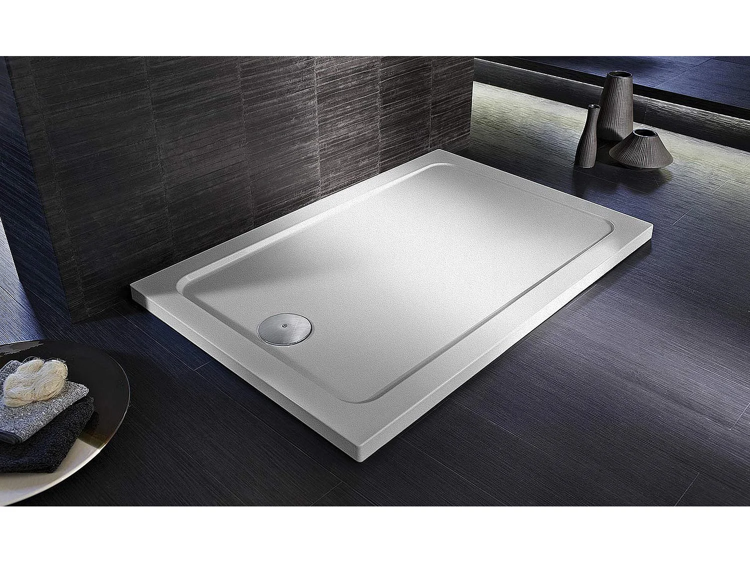 Receveur de douche JACOB DELAFON Flight rectangle extra plat Douche italienne 100 x 70 cm