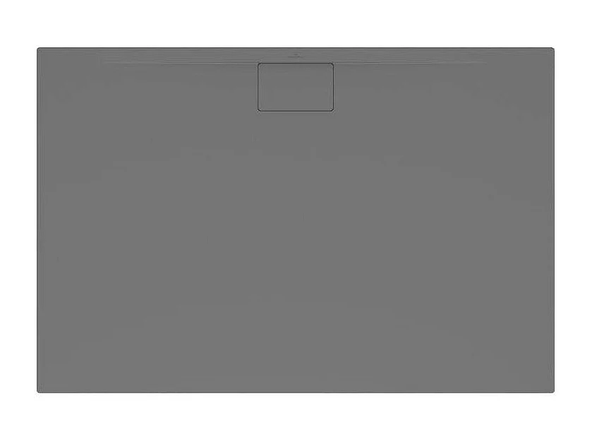 Receveur antidérapant 100 x 80 x 4,8 VILLEROY ET BOCH Architectura Metalrim acrylique rectangle gris anthracite
